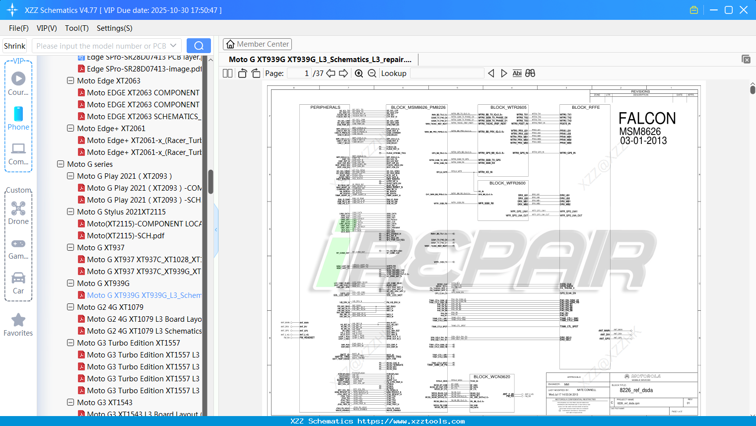 Motorola Moto G XT939G XT939G_L3_Schematics_L3_repair